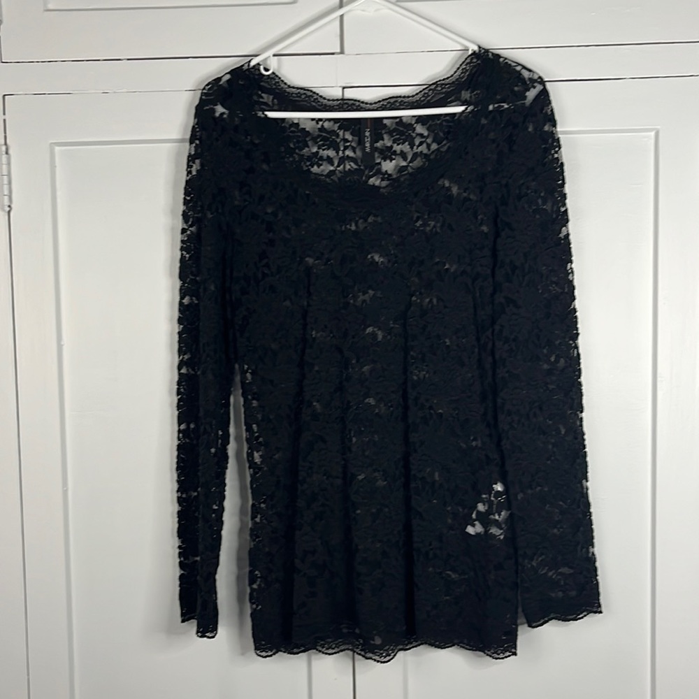Marccain black lace shirt